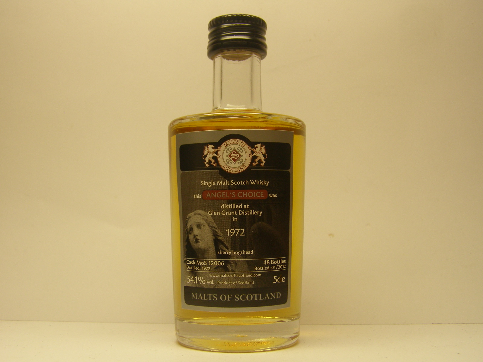 ANGEL´S CHOICE SMSW 39yo 1972-2012 "Malts of Scotland" 5cle 54,1%vol. 